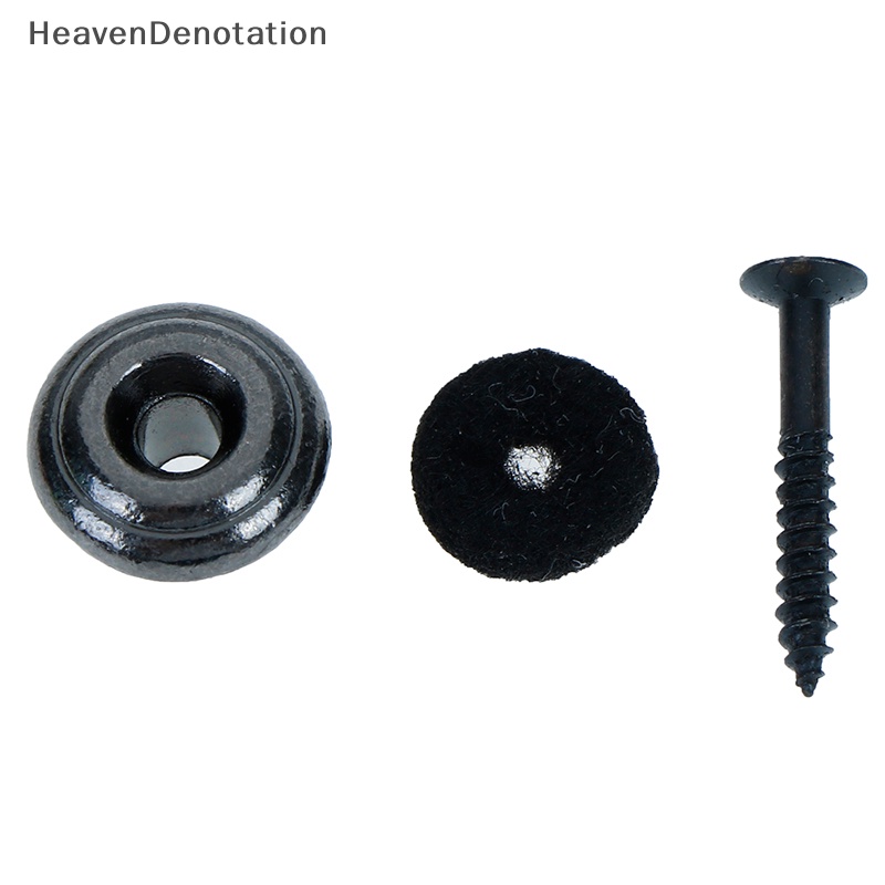[HeavenDenotation] 1pasang Kunci Kancing strap Gitar Kepala Jamur Dengan Sekrup moung HDV