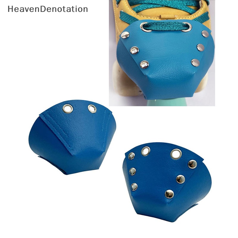 [HeavenDenotation] Toe Cap Cover Pelindung Sepatu Es Toe Cap Kulit PU Roller Skate Cap Protectors Toe Cap Guard Protectors HDV