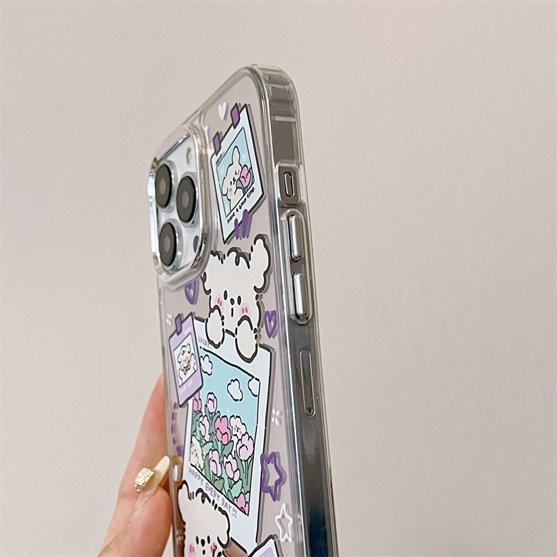 Cocok Untuk Iphone14 Pro Max iPhone Phone Case Permukaan Cermin Kamera Perlindungan Shockproof Kuat Kompatibel Dengan Iphone13 13pro 13prm iPhone 11 7Plus 8Plus Xr XS 12 Pro Max Phone Case