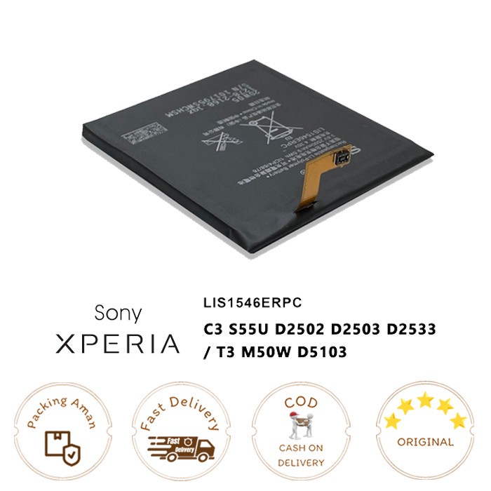 Baterai SONY XPERIA C3 / T3 ORI100