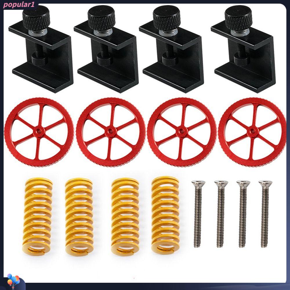Populer Heatbed Leveling Kit Bermutu Tinggi Aksesoris Printer 3D Sekrup Tempat Tidur Klip Tangan Twist Leveling Nut