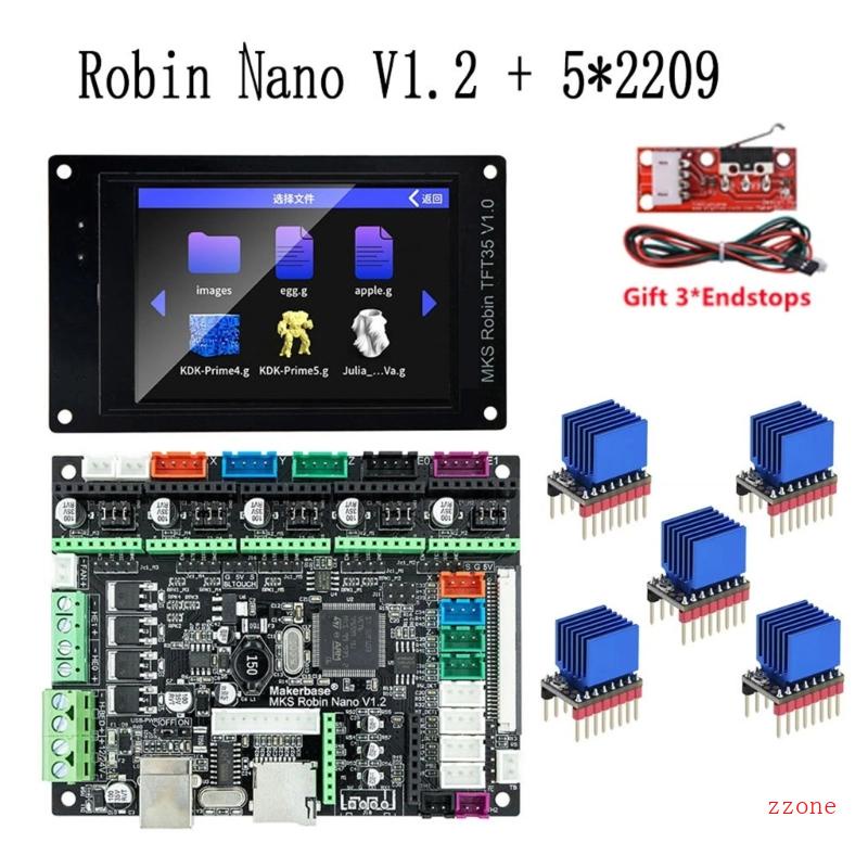 Zzz 3D Printer Parts- Makerbase MKS Robin Untuk Nano V1 2papan Kontrol TS35 Layar 32Bit TFT35 Untuk Touch Display USB Cabl