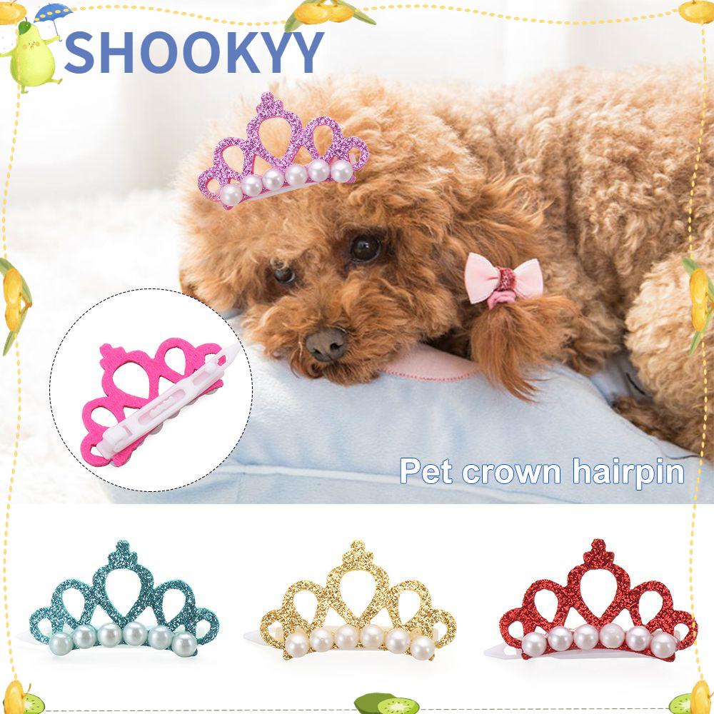 Chookyy Dog Ikatan Simpul Acak Handmade Cat Grooming Perlengkapan Hewan Peliharaan Hiasan Kepala Puppy Aksesoris Rambut Klip