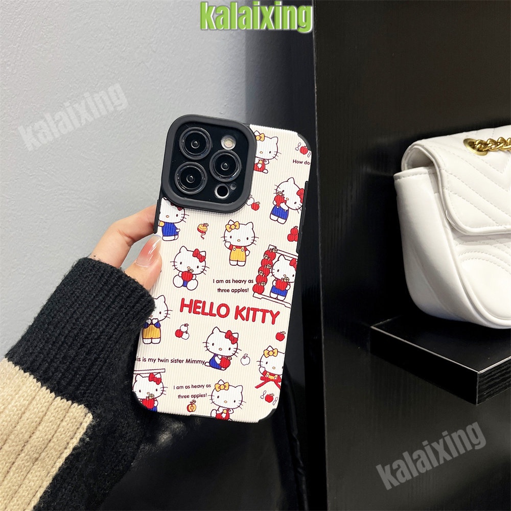 IPHONE Soft Case Hello Kitty Untuk Iphone11 12 13 14 Pro Max14 Plus Xs Max X XR 7 8 Plus Sarung Belakang Lembut