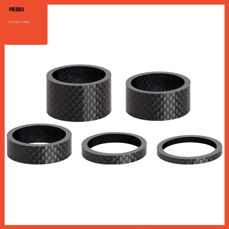 [Predolo] Set Spacer Mesin Cuci Batang Headset Sepeda Serat Karbon1 1/8&quot;