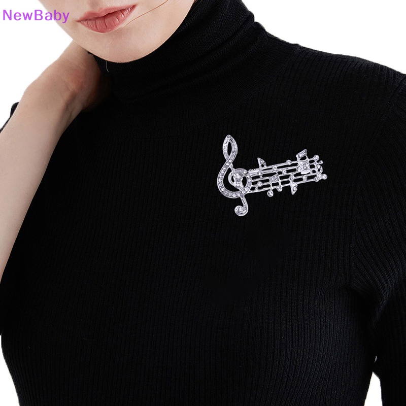 Newbaby Musik Note Bros Enamel Pin Untuk Wanita Pria Penyanyi Pesta Perhiasan Hadiah Sweater Korsase Anti Silau Pin ID