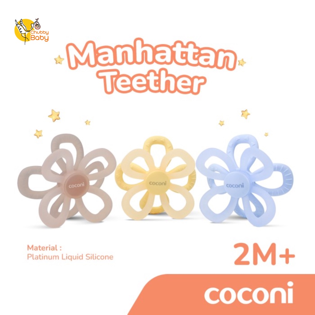 COCONI Manhattan Toy Sensory Teether | Gigitan Bayi