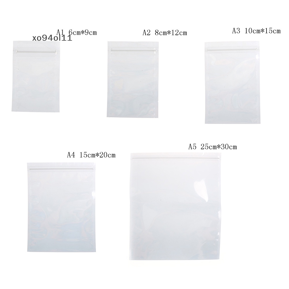 Xo 10Pcs ESD Anti-Statis Perisai Tas Transparan Zip Lock Resealable Bags OL