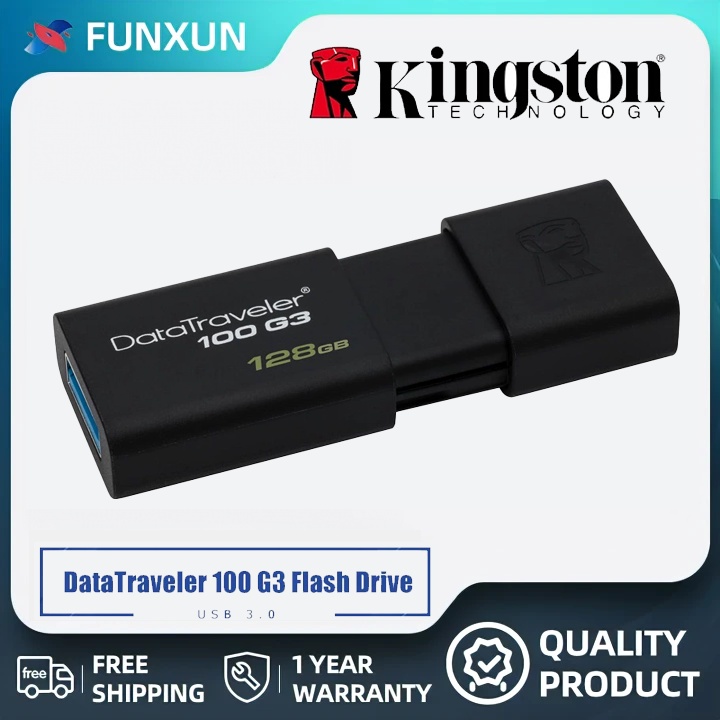 Flashdisk Kingston DT100G3 USB 3.0 |  Kapasitas 128GB Flash Drive