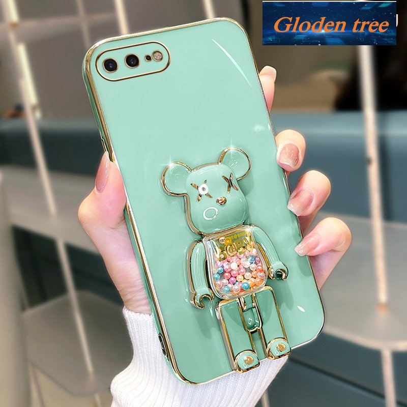 [cuci Gudang]loden tree stapelasing iphone 7 plus iphone 8 plus iphone se 2 2020 ipnone se3 2022 Casing ponsel 1oftcase -motiflectroplated silikon shockproof new design