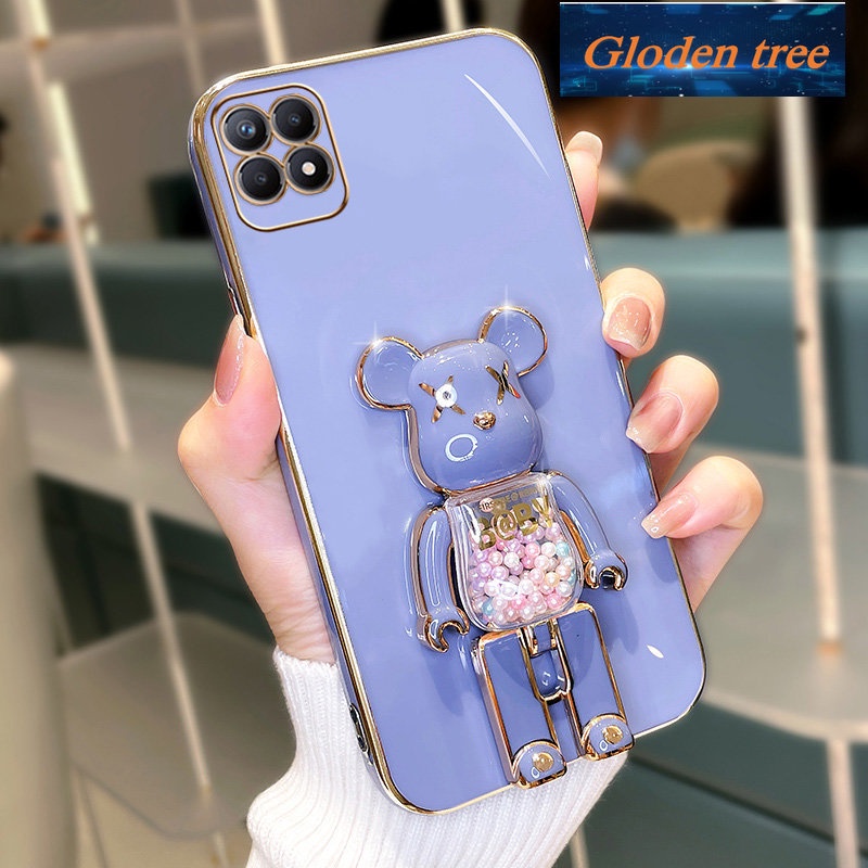 REALME Pohon toserba mustofaloden mustofaealme 8i Casing telepon intipoftcase kampaslectroplated silikon tahan guncangan mustofarotector suketmooth suketrote suketumper mustofaover desain baru