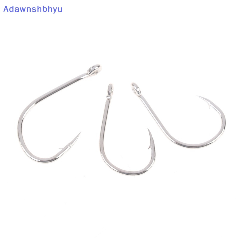 Adhyu 100pcs /box Kail Pancing Baja Karbon Lingkaran Tunggal Fishhook Memancing Aksesoris ID