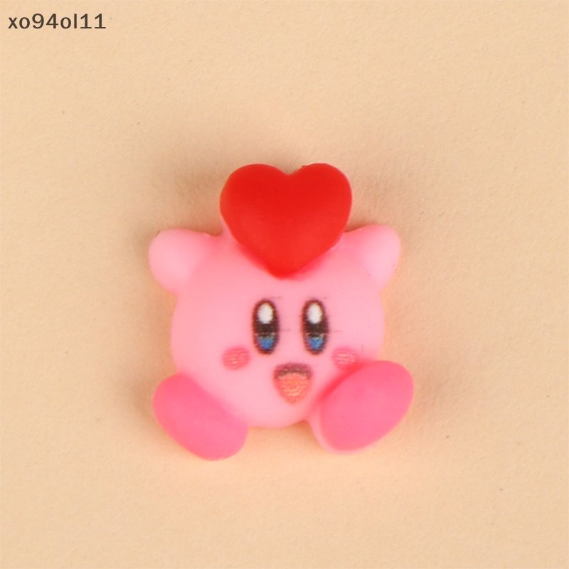 Xo 10pcs Kartun Kirby Dekorasi Nail Art Casing Ponsel Diy Klip Rambut Bahan OL