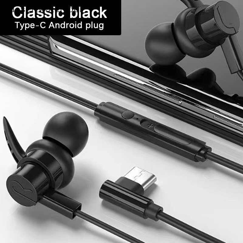 Deid Game E-sports Earphone Type-c/3.5mm Plug Wired Earbuds Dengan Mikrofon Martijn