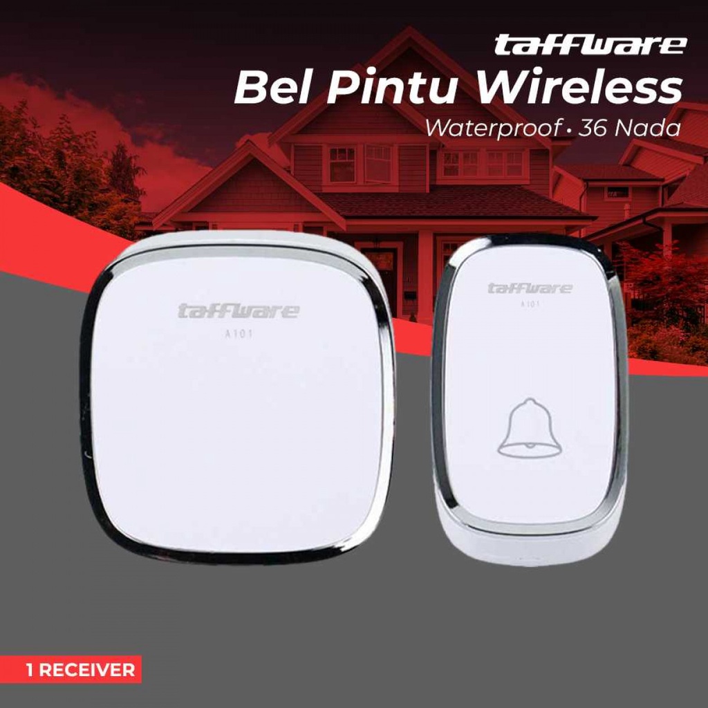 Taffware Bel Pintu Wireless Doorbells Waterproof 36 Nada - A101