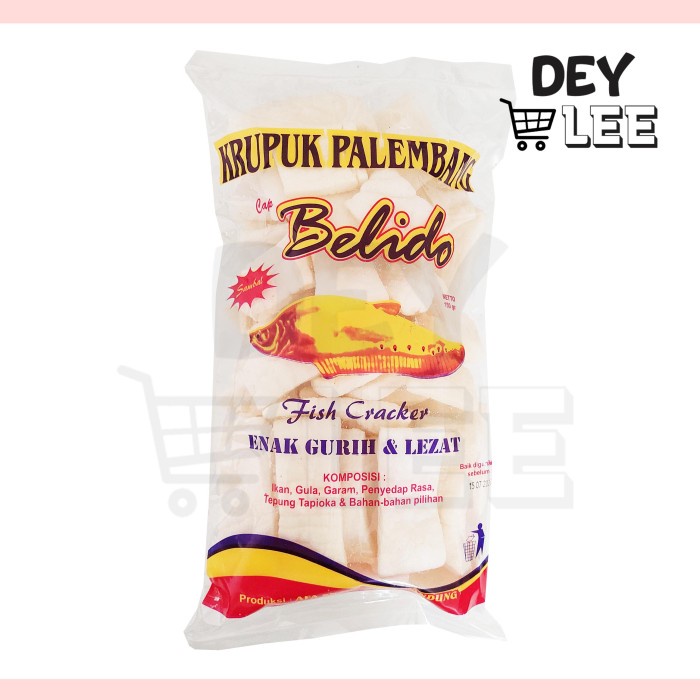 

Kerupuk Ikan Palembang 150gr Cap Belido Fish Cracker + Sambal