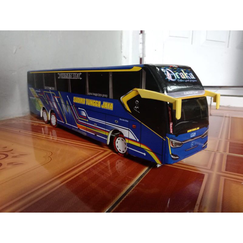 miniatur bus besar panjang 39 cm