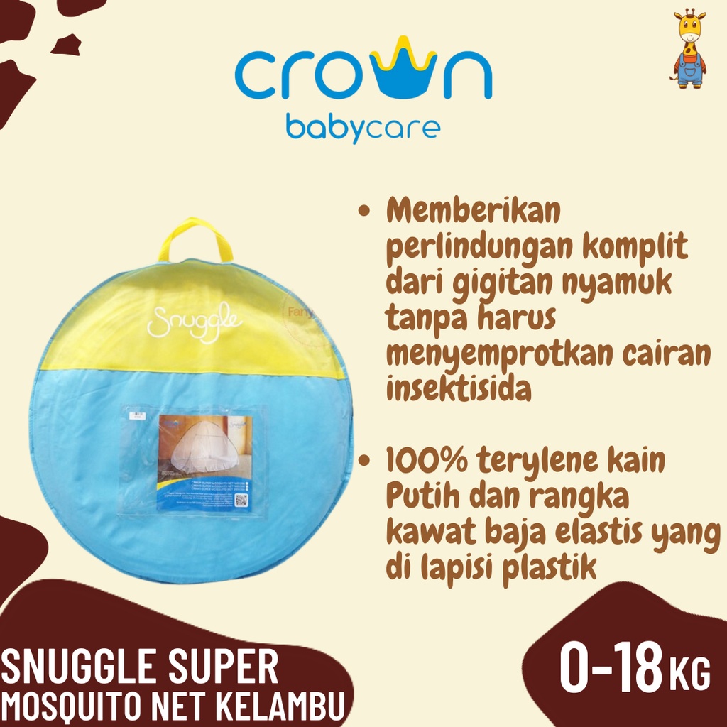 Crown Snuggle Super Mosquito Net Kelambu Anti Nyamuk