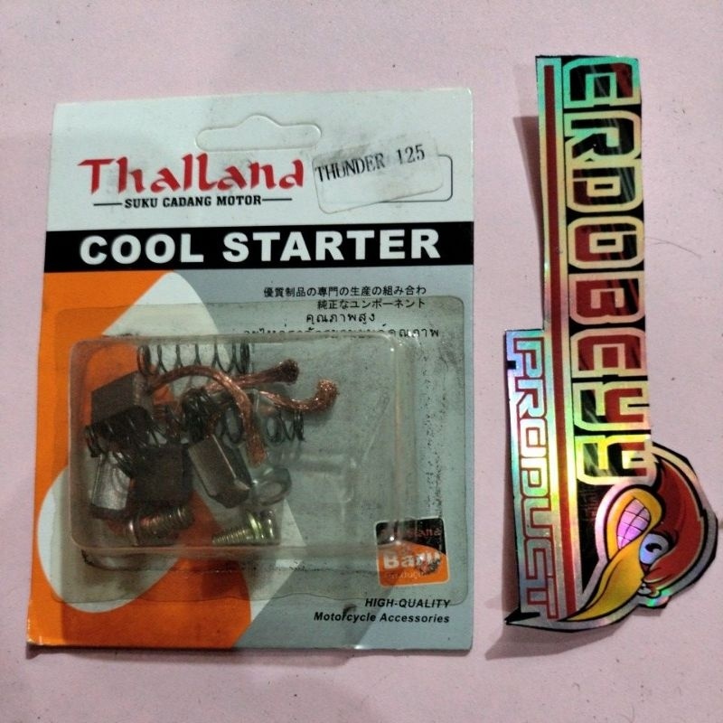 ARANG STARTER THUNDER 125 ARENG STARTER COOL STARTER THUNDER 125 CARBON BRUSH THALLAND DENY CANDRA