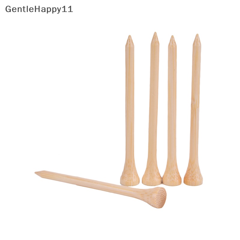 Gentlehappy 100Pcs /Set Golf Tee Bamboo Tee Tempat Bola Golf 4ukuran Lebih Kuat Dari Tee Kayu id