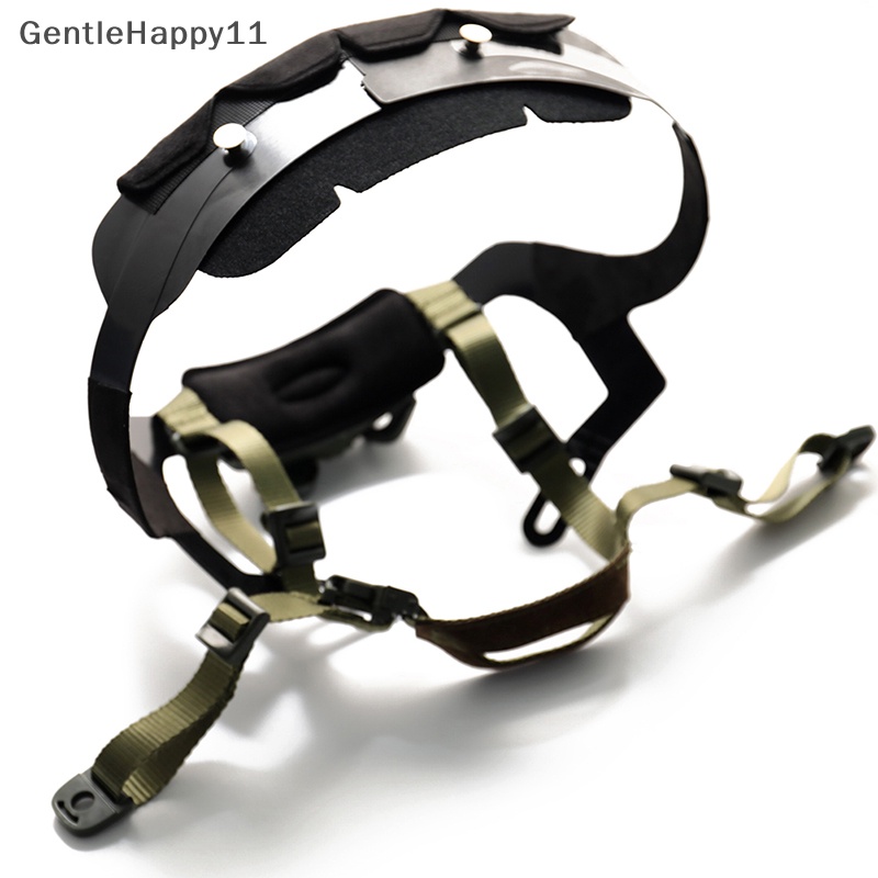 Gentlehappy Tactical Fast Helmet Adjustable Strap Hung Wargame Helm Tali Pengunci Dalam id