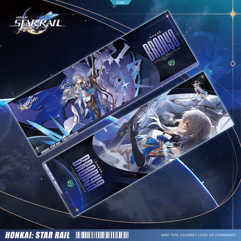 Honkai Star Rail Collection Cards Games Seele Bailu 7 Maret Dan Heng Clara Bronya Anime Tarot Card Kartu Koleksi Game Bookmark Hadiah [ZK]