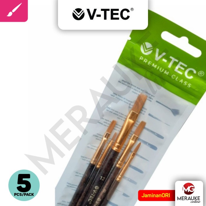 

Kuas Lukis V-TEC Set VT-818/5 (1 Set isi 5)