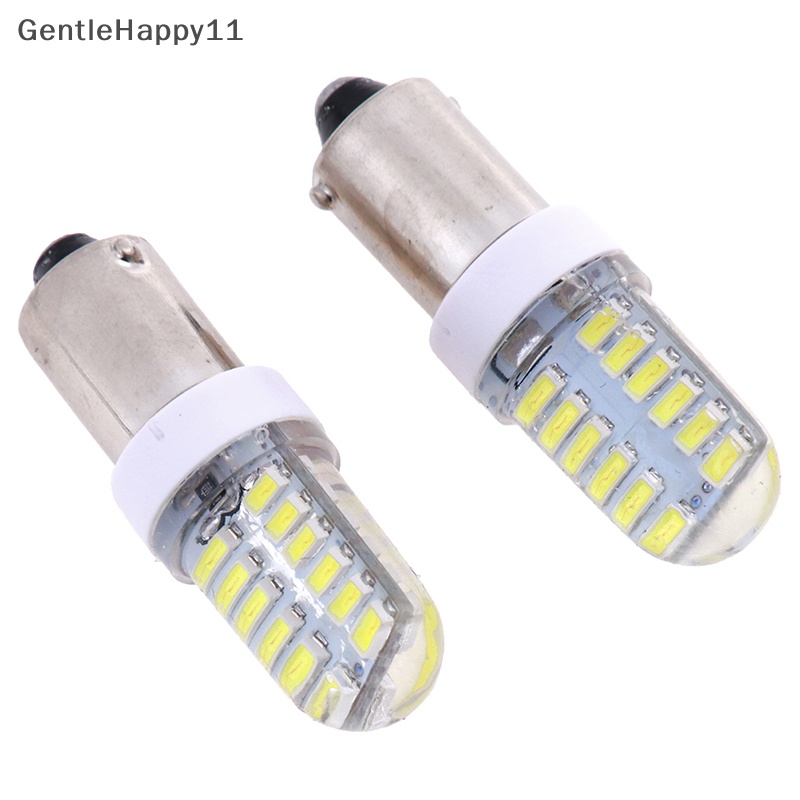 Gentlehappy 2X BA9S T11 T4W 301424smd 12v led Lampu Bohlam Samping Mobil interior lamps white id