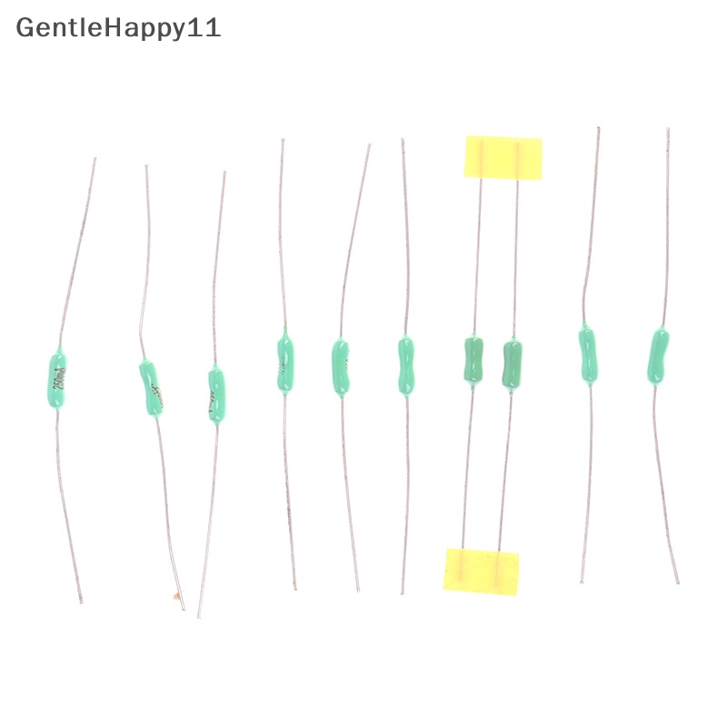 Gentlehappy 10PCS 2.4*7mm Axial Lead Green Fuse 125mA-15A Sekring Tahan Tiup Cepat id