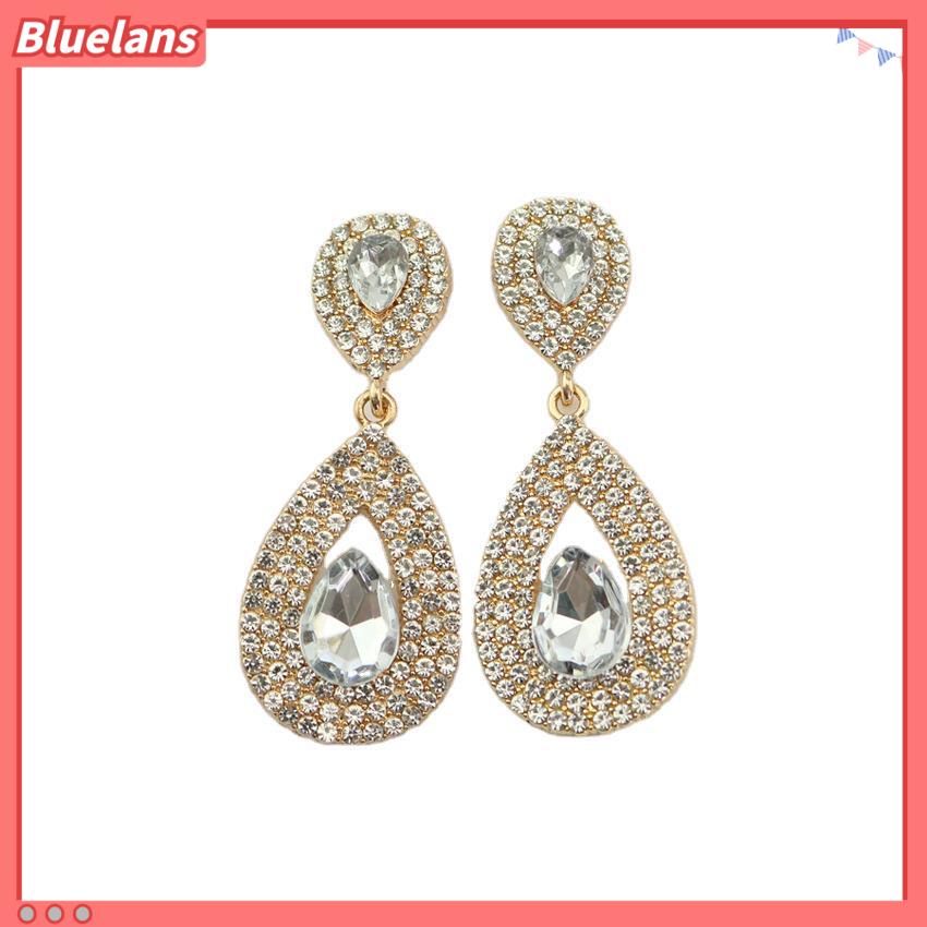 [BLS] Rantai Cakar Bertatahkan Berlian Berbentuk drop Anting-Anting Wanita Anting Serbaguna Eropa Dan Amerika Berlebihan stud earrings