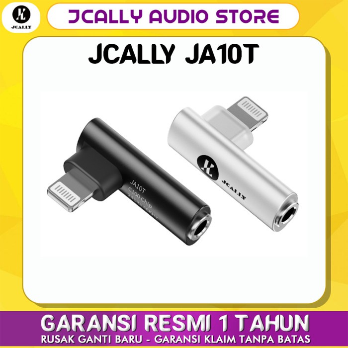JCALLY JA10T DAC Lightning to 3.5mm Jack L Shape Audio Converter