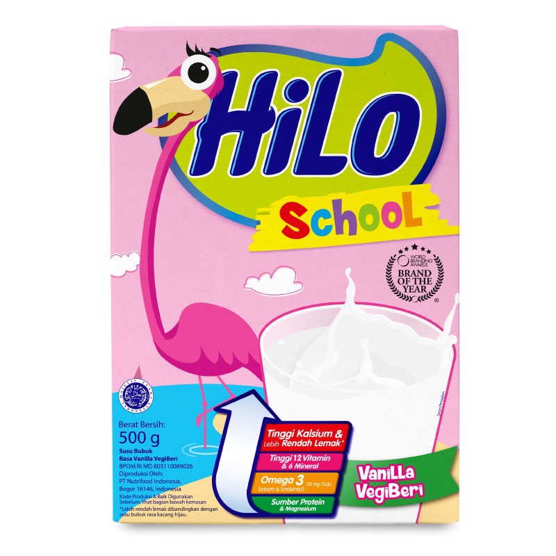 HiLo School Vanilla Vegiberi 500 gram