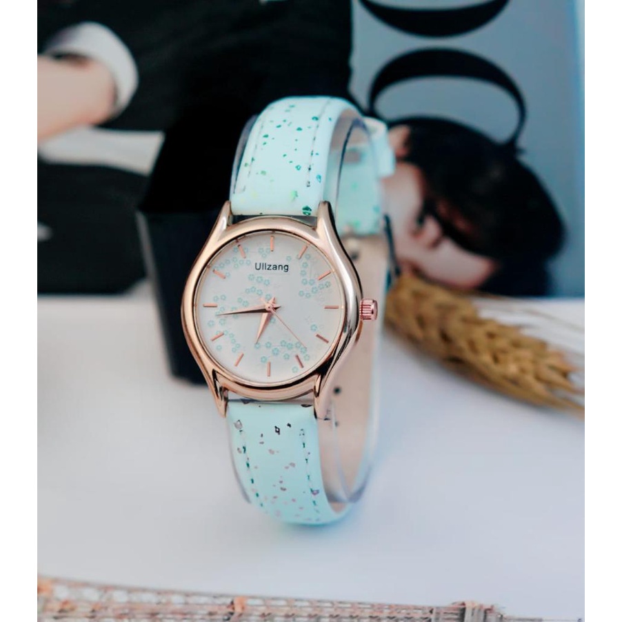 BAJ Jam Tangan Quartz Strap PU Analog Casual Gaya Retro Wanita &amp; Pria Ulzzang Watch Korean Fashion RM092