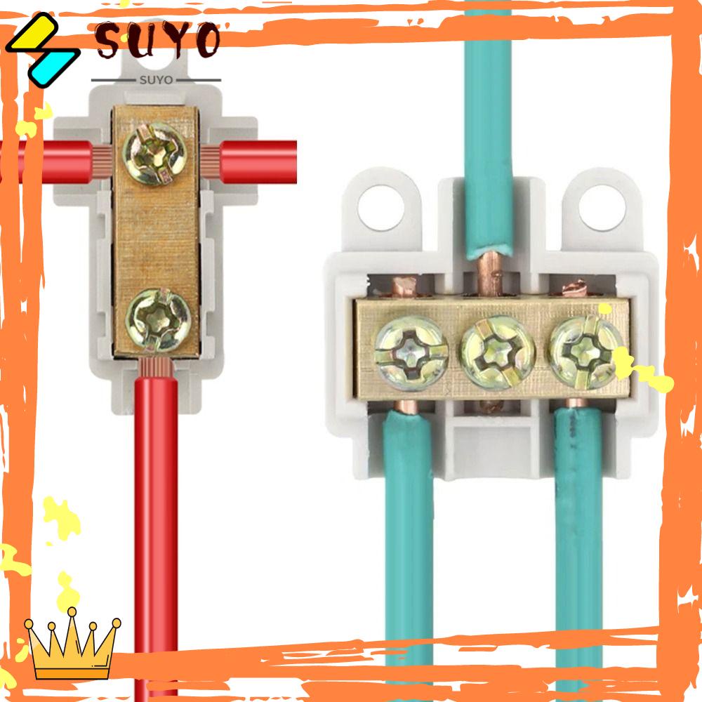 SUYO T-type Wiring Terminal T06 306termina Block Locking Quick Crimp Kabel Listrik Junction Box Quick Wire Connector Terminal