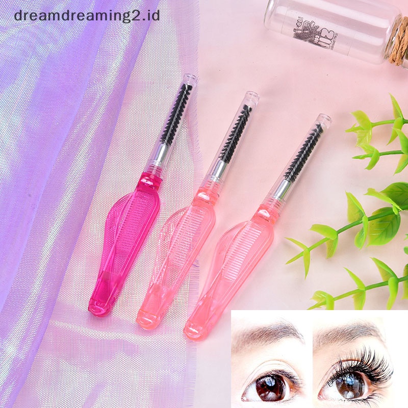 (drea) 1x eyelash extension Sisir brush lash Alis Kosmetik makeup supply Alat //