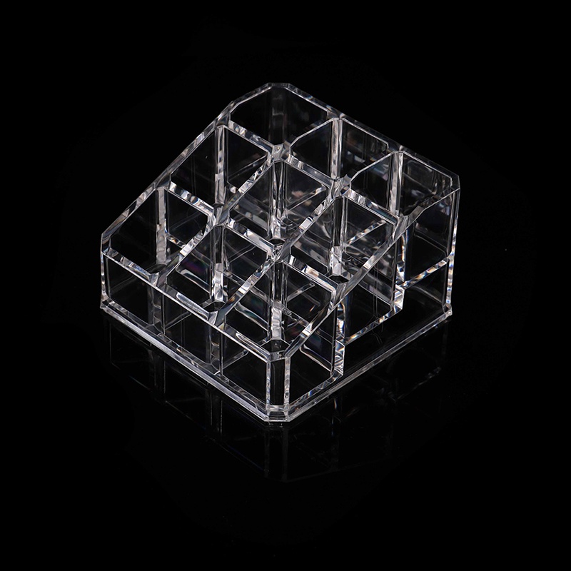 (drea) Akrilik Bening 9bibil Tempat Display Kosmetik Organizer Makeup Case Storage //