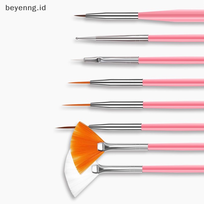 Beyen Kuas Kuku Untuk Manicure Gel Brush For Nail Art 15Pcs/Set Kuas Kuku Gel Brush ID