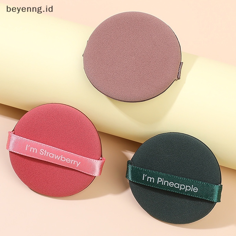 Beyen Strawberry Cosmetic Puff Set Double Side Wanita Lembut Makeup Spons Alat Make Up ID