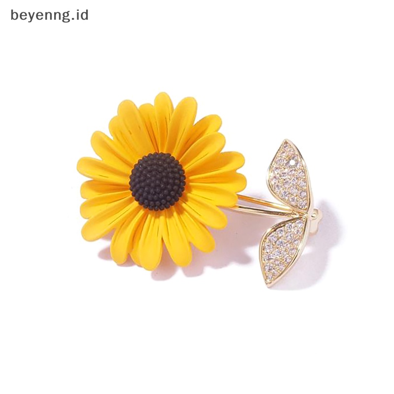 Beyen Bros Bunga Matahari Untuk Wanita Unisex Enamel Musim Panas Kecantikan Sunflower Pesta Kantor ID