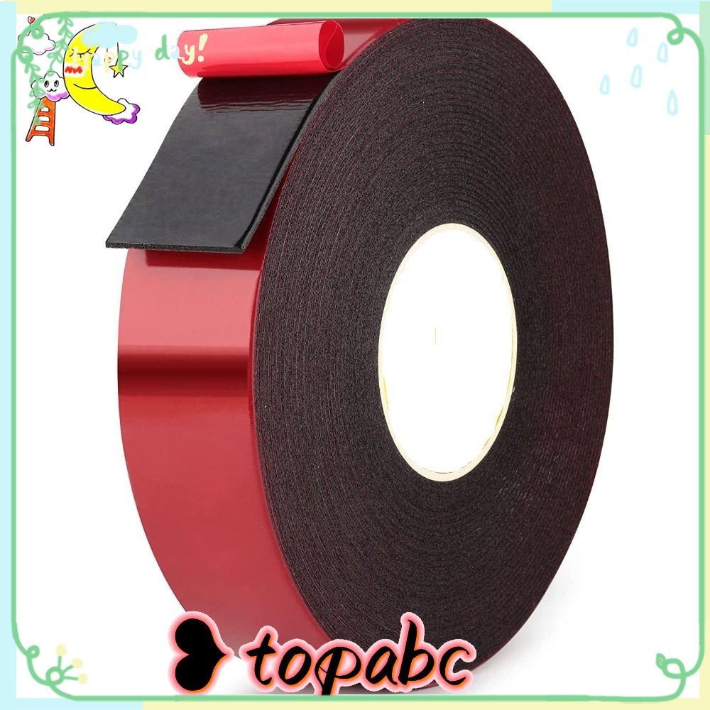 TOP Foam Tape 1inch x 33ft Warna Merah Untuk Mobil, Socket Car Tapes Mounting Tape