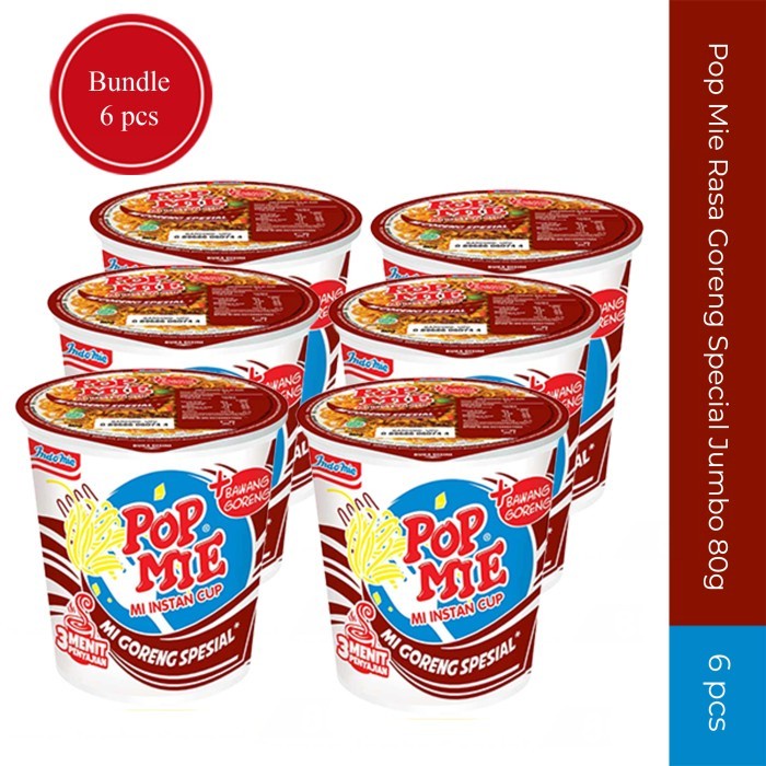 

Pop Mie Rasa Goreng Special Jumbo 80g - 6 pcs