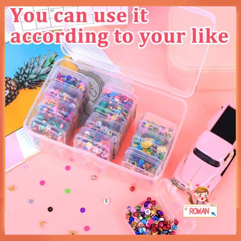 R-FLOWER Kotak Penyimpanan Kartu Nama Transparan Nyaman Box Organizer