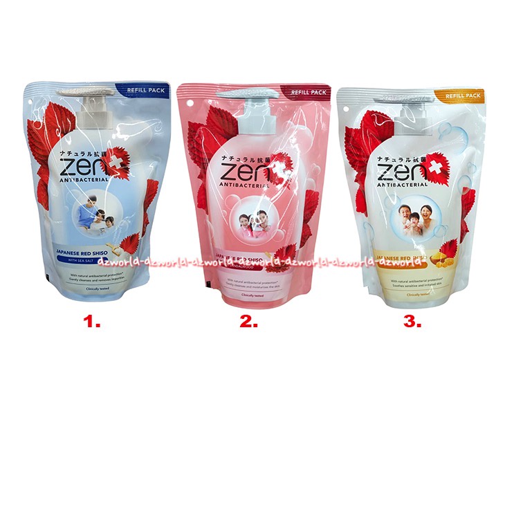 Zen Anti Bacterial 400ml Body Wash Sabun Mandi Cair Kemasan Refill  Zen Antibaccterial Liquid Soap Kemasan ISi Ulang