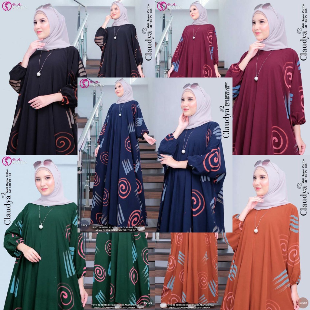 Kaftan Nagita Gamis Claudia | Fashion Muslim Wanita | VUYA KAFTAN LD 180 PB 137cm