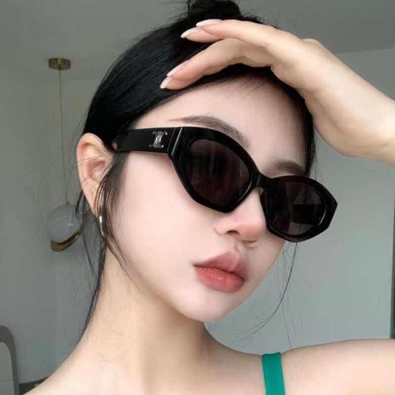 Kacamata Hitam Poligonal Vintage Sunglasses Kacamata Pantai