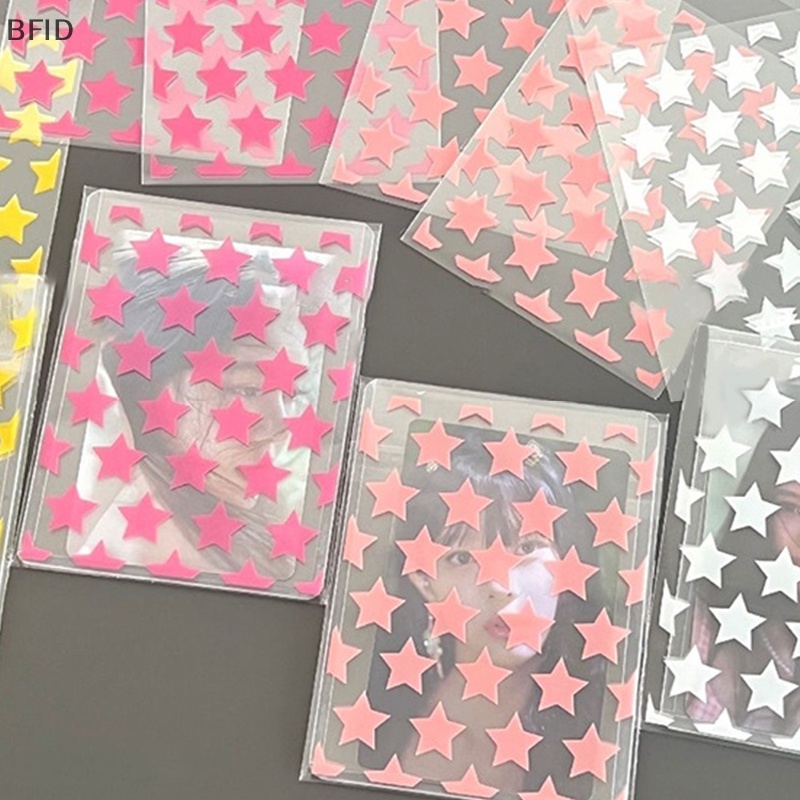 [BFID] 50pcs Transparan Warna Star Love Self-adhesive Opp Bag Odd Biskuit Self-sealing Eceran Bag Perhiasan Hadiah Kemasan Kantong Plastik [ID]