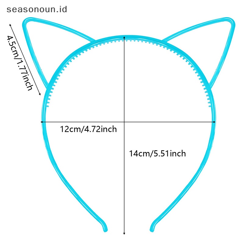 Atsaneasonoun alfinuminous cat ear alfineadband anak perempuan bayi pesta ulang tahun festival dessylow in dark suketairband .cakessories .