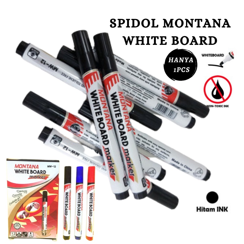 GOS -F207- Spidol Montana Whiteboard - Spidol Papan Tulis - Spidol Per Pcs