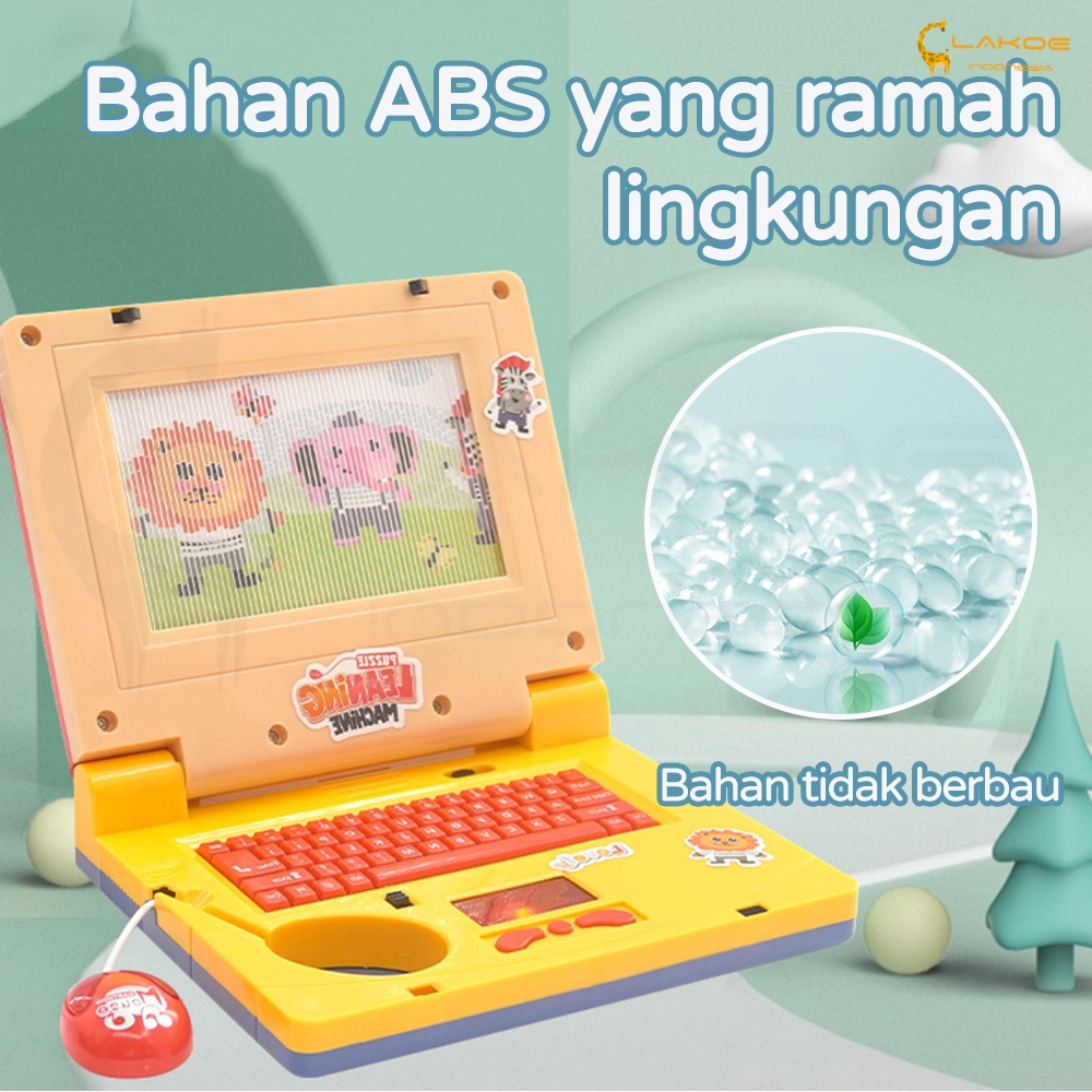 Lakoe Mainan Laptop Anak/Learning Machine Notebook Laptop Mainan Edukasi Anak/Laptop Mainan Mini