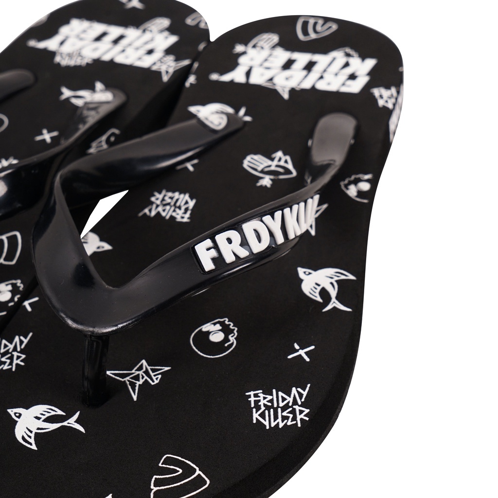 SANDAL JEPIT FRIDAY KILLER | VINT BLACK